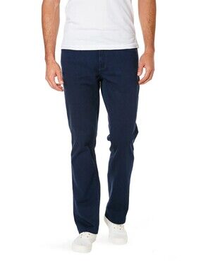 Mott & Bow Straight Leg Staple Stretch Jeans Indigo Dark Blue Wash W36 x L30